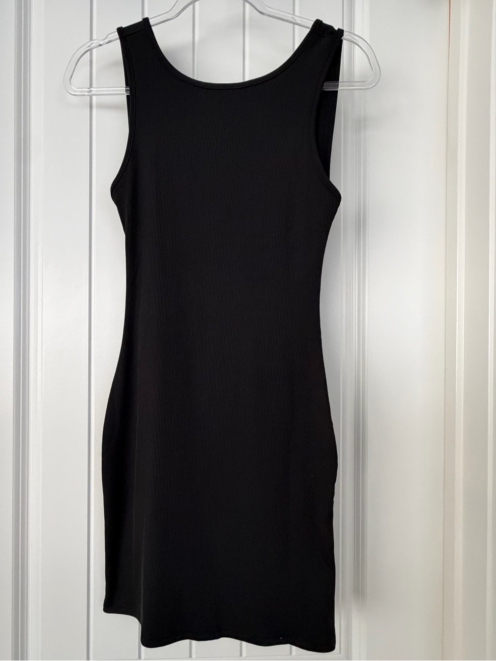 SHEIN black open back bodycon